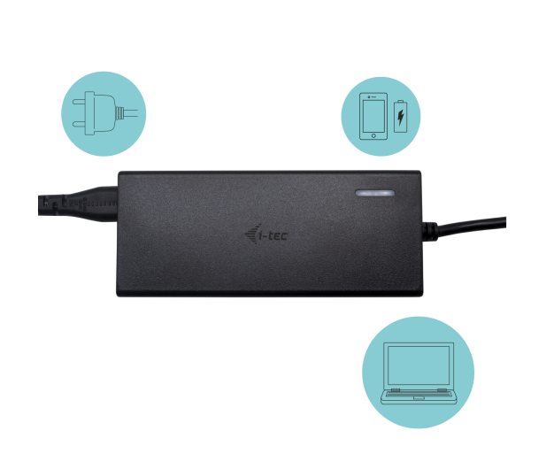 i-tec Uniwersalny  USB-C PD 77 W (USB-C 65W USB-A 12W) - 604212 - zdjęcie 4